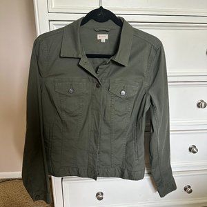 Daniel Cremieux Khaki Green Jean Jacket